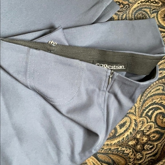 Equestrian Brand  High Waist Slate Blue Pants Fir A Tall Person - Picture 2 of 6